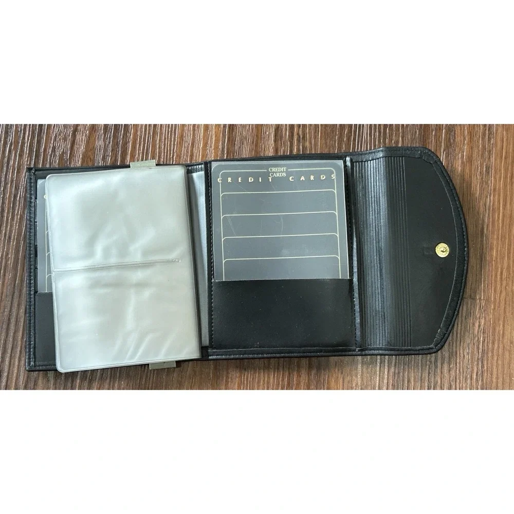 Vintage ROLFS Leather Wallet Made in‎ USA Cowhide Handcrafted Credit Card NEW